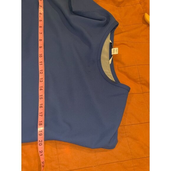 Diane Von Furstenberg Blue Sleeveless Tunic Dress Size 4 - Picture 4 of 6